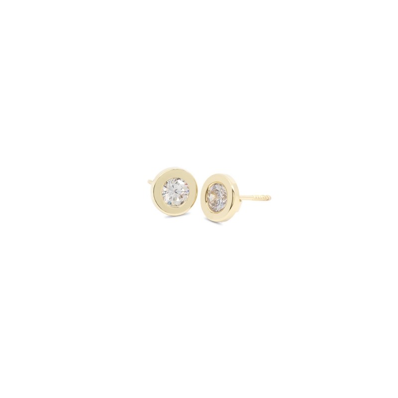 Pendientes Bebé Redondos 4,8 mm Oro 18K | Pequejoyas