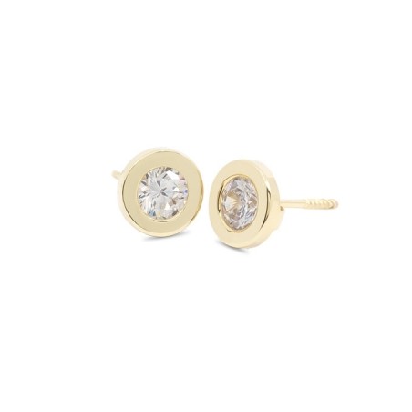Pendientes Bebé Redondos 4,8 mm Oro 18K | Pequejoyas
