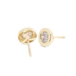 Pendientes Bebé Redondos 4,8 mm Oro 18K | Pequejoyas