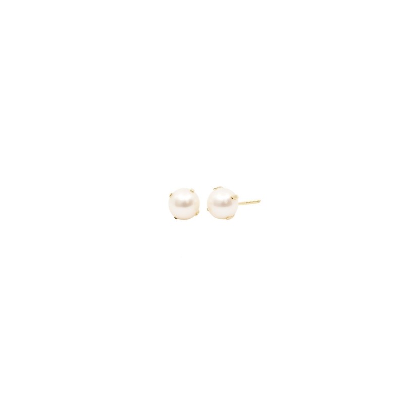 Pendientes Bebé Perla Cultivada Oro 18K | Pequejoyas