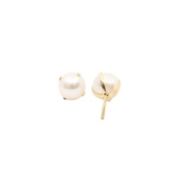 Pendientes Bebé Perla Cultivada Oro 18K | Pequejoyas