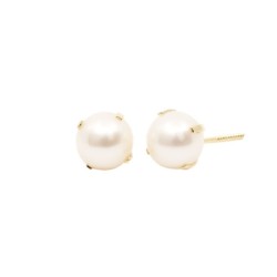 Pendientes Bebé Perla 4–4,5 mm Oro 18K | Pequejoyas