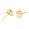 Pendientes Bebé Margarita con Circonitas Oro 18K | Pequejoyas