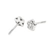 Pendientes Bebé Margarita Oro Blanco 18K | Pequejoyas