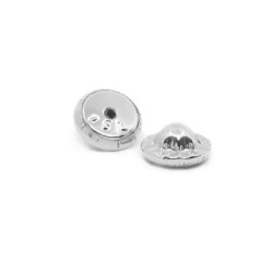 Pendientes Bebé Margarita Oro Blanco 18K | Pequejoyas