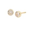 Pendientes Bebé Chatón con Circonita Oro 18K | Pequejoyas
