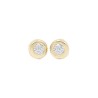 Pendientes Bebé Donut con Circonita Oro 18K | Pequejoyas