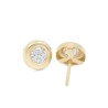 Pendientes Niña Donut con Circonita Oro 18K | Pequejoyas